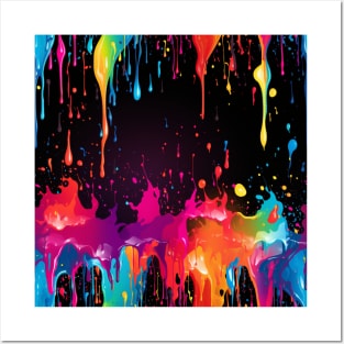 Paint splatter Posters and Art